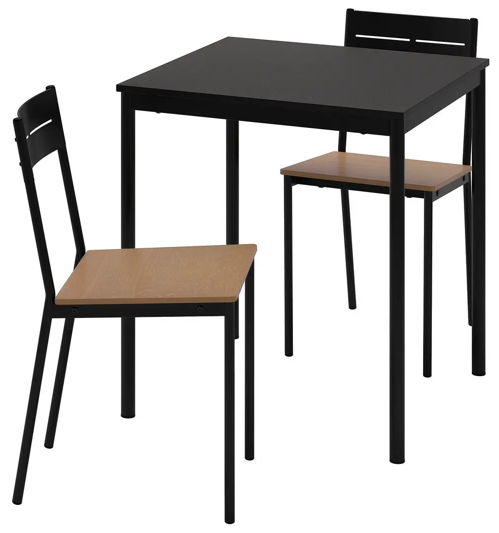 Set masa scaune Ikea Sandsberg 67x67cm 1+2 (Negru)