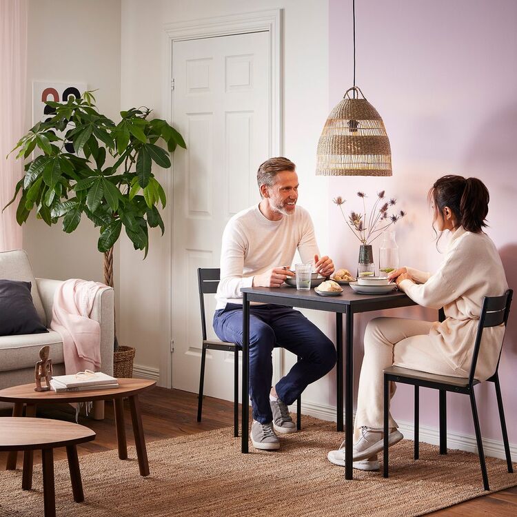 Обеденный набор Ikea Sandsberg 67x67см 1+2 (Черный)