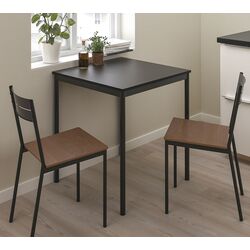 Set masa scaune Ikea Sandsberg 67x67cm 1+2 (Negru)