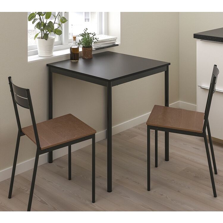 Обеденный набор Ikea Sandsberg 67x67см 1+2 (Черный)