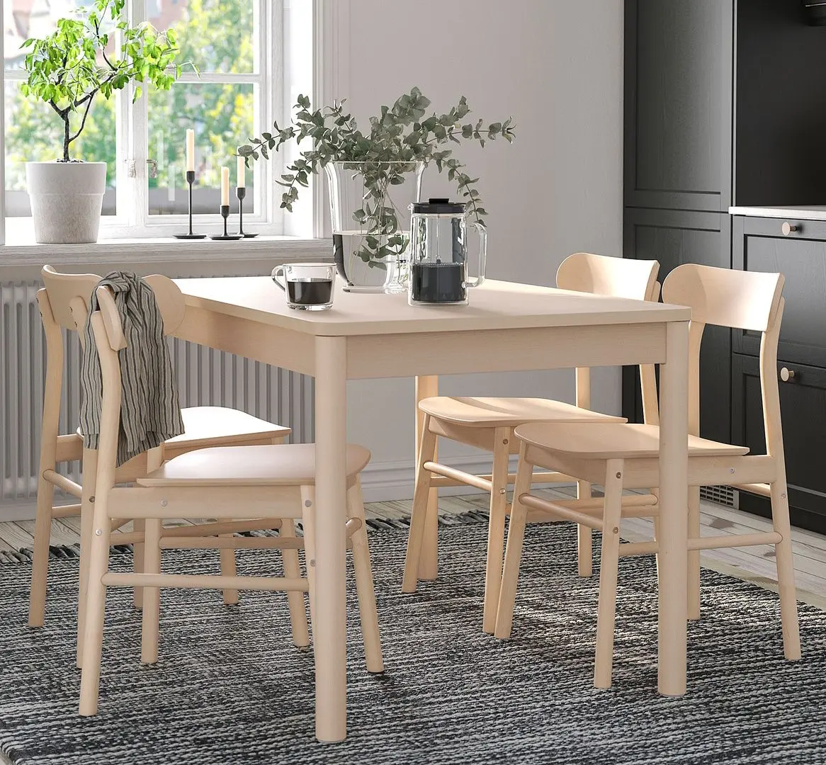 Masa extensibila Ikea Ronninge 118/173x78cm (Mesteacan)