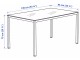 Стол Ikea Torsby 135x85см (Хром/Белый)