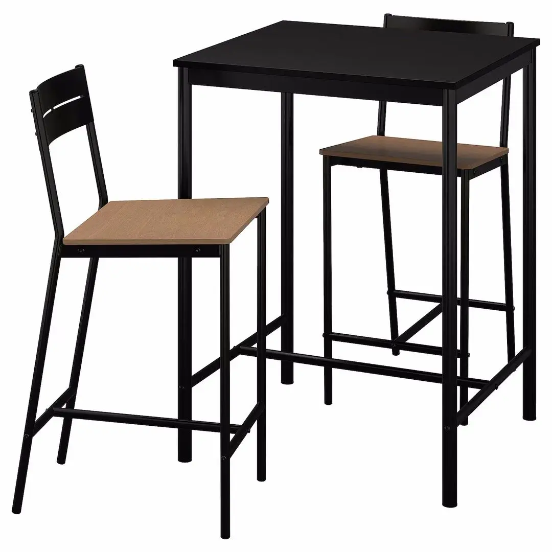 Set masa scaune Ikea Sandsberg 67x67cm 1+2 (Negru)