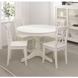 Masa extensibila Ikea Ingatorp 110/155cm (Alb) Thumb