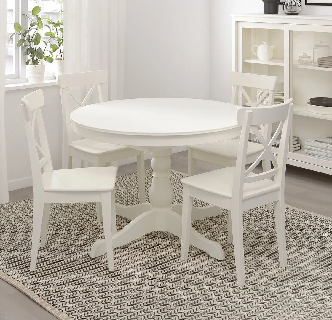 Masa extensibila Ikea Ingatorp 110/155cm (Alb)