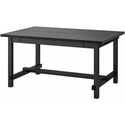 Обеденный набор Ikea Nordviken 152/223x95см 1+4 (Черный) Thumb