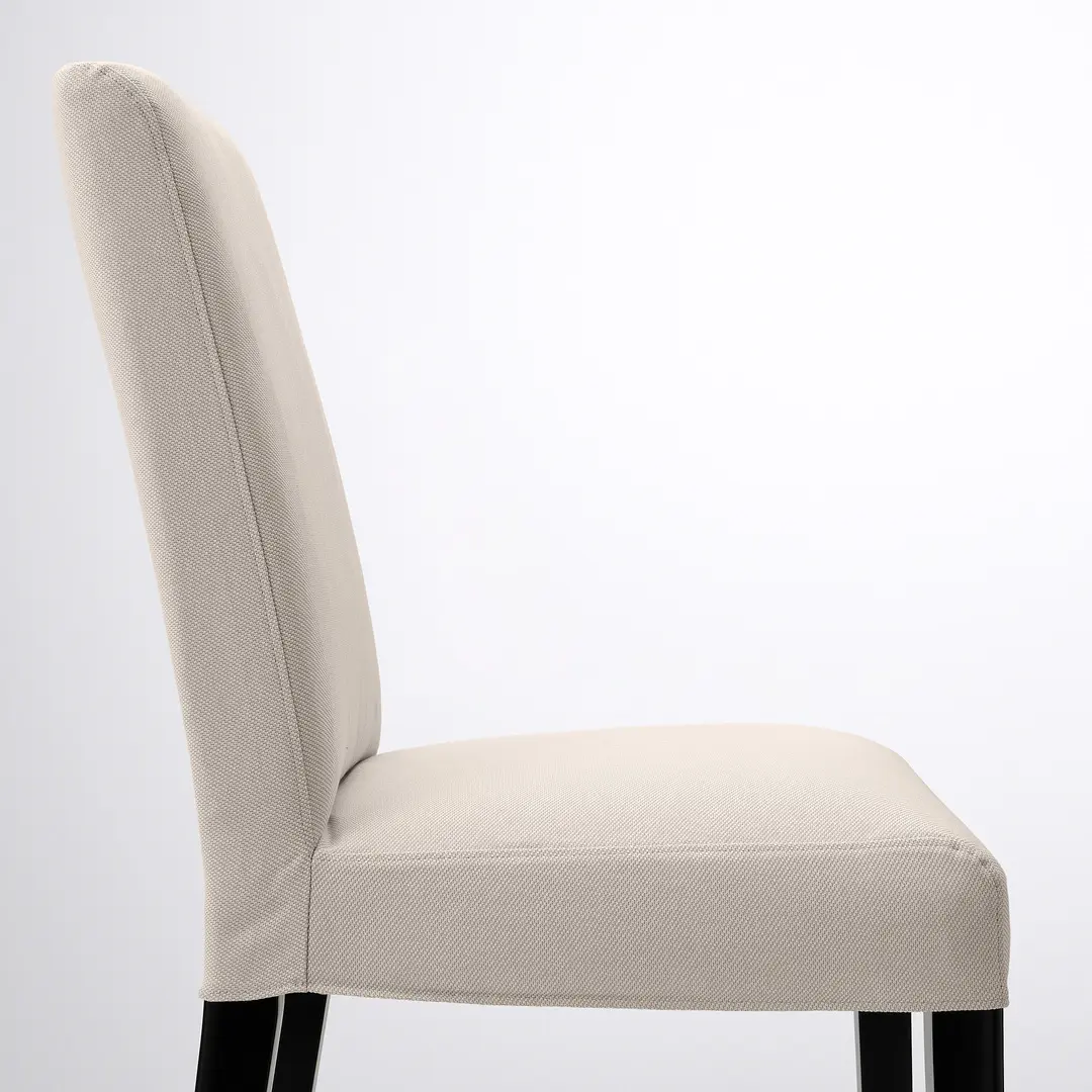 Scaun Ikea Bergmund/Hallarp (Negru/Bej)