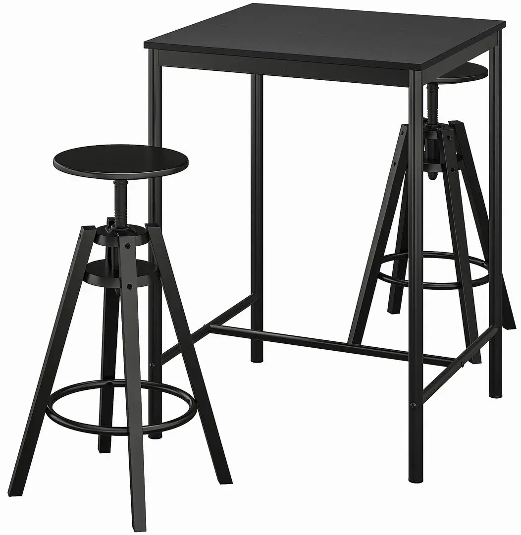 Set de sufragerie Ikea Sandsberg/Dalfred 2 scaune 67x67cm (Negru) - 2