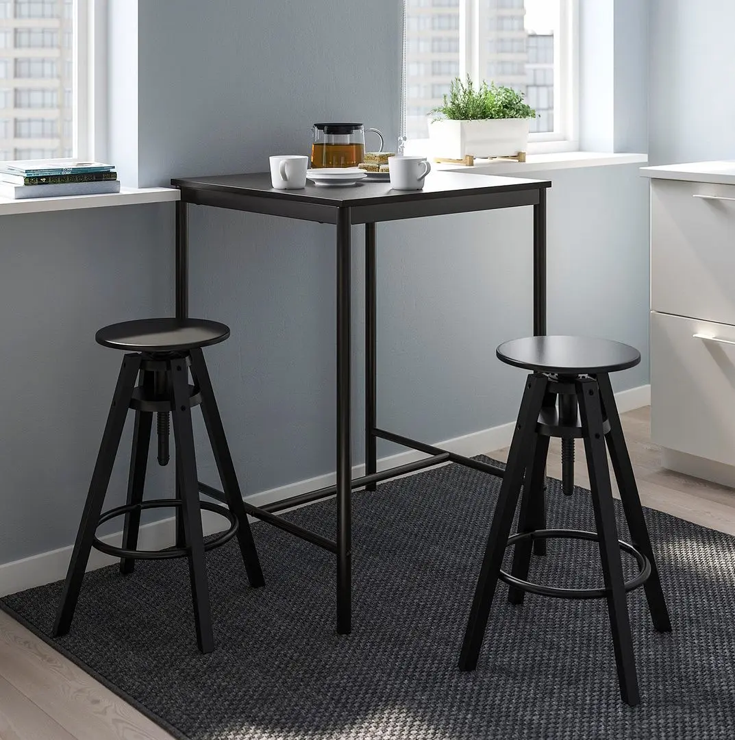 Set de sufragerie Ikea Sandsberg/Dalfred 2 scaune 67x67cm (Negru)