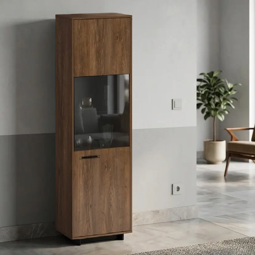 Витрина Tempo Kondela Delis A2 Right (Oak Bolzano/Black)