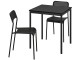 Set de sufragerie Ikea Sandsberg/Adde 67x67cm 1+2 (Negru)