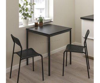 Set de sufragerie Ikea Sandsberg/Adde 67x67cm 1+2 (Negru)