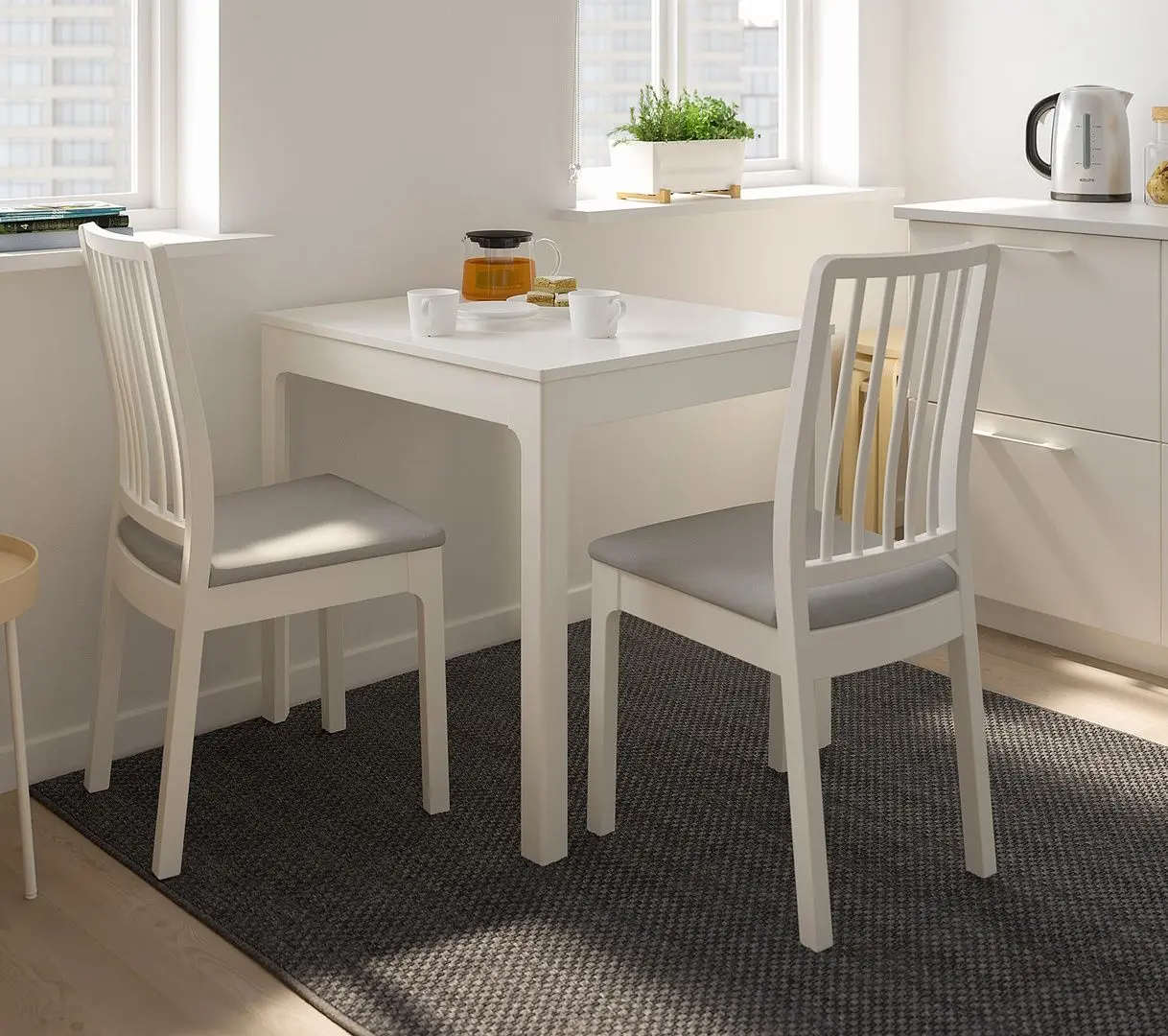 Masa extensibila Ikea Ekedalen 80/120x70cm (Alb)