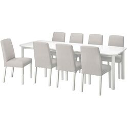 Обеденный набор Ikea Strandtorp/Bergmund/Orrsta 150/205/260см 1+8 (Белый/Серый) Thumb