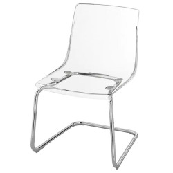 Scaun Ikea Tobias (Transparent/Cromat) Thumb