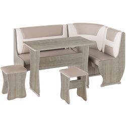 Coltar de bucatarie BonMebel Uyut 3 (Sonoma Oak/Beige) Thumb