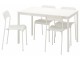 Set masa scaune Ikea Vangsta/Adde 120/180cm 1+4 (Alb)