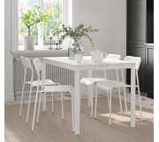 Set masa scaune Ikea Vangsta/Adde 120/180cm 1+4 (Alb)