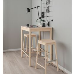Set masa scaune Ikea Ronninge 2 scaune de bar (Mesteacan)
