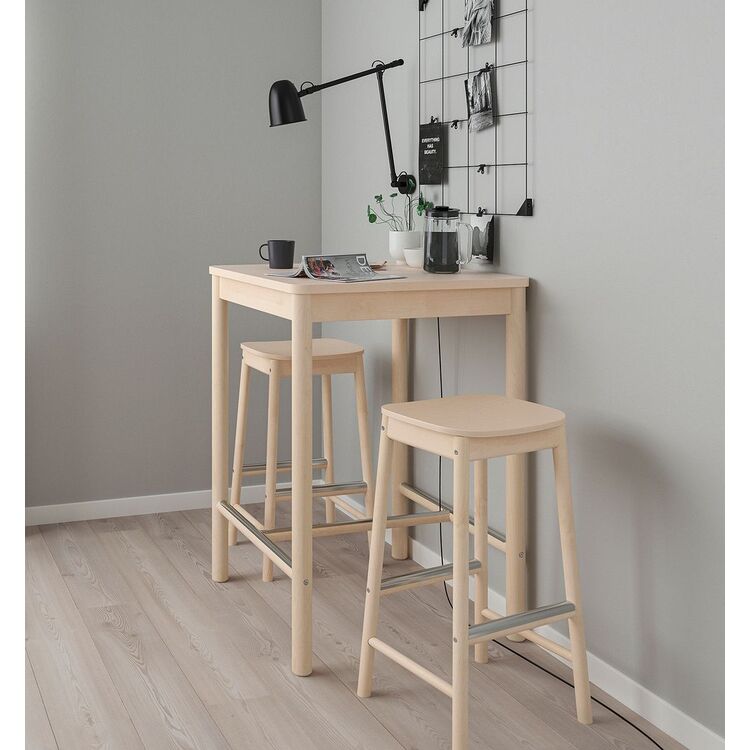 Обеденный набор Ikea Ronninge 2 барных стула (Береза)