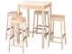 Set masa scaune Ikea Ronninge 4 scaune de bar (Mesteacan)