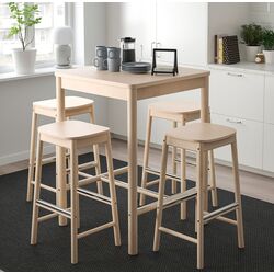 Set masa scaune Ikea Ronninge 4 scaune de bar (Mesteacan) Thumb