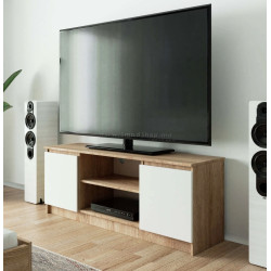 Тумба РТВ Akord K140 2D1P (Sonoma Oak/White)