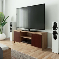 Тумба РТВ Akord K140 2D1P (Sonoma Oak/Wenge)