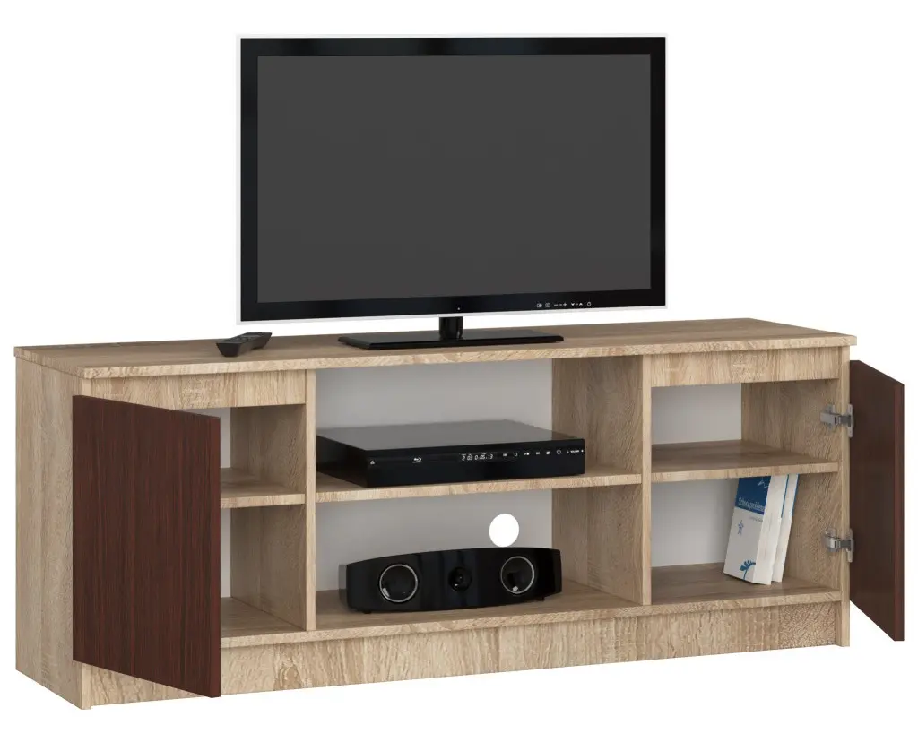 Tumba pentru TV Akord K140 2D1P (Sonoma Oak/Wenge)