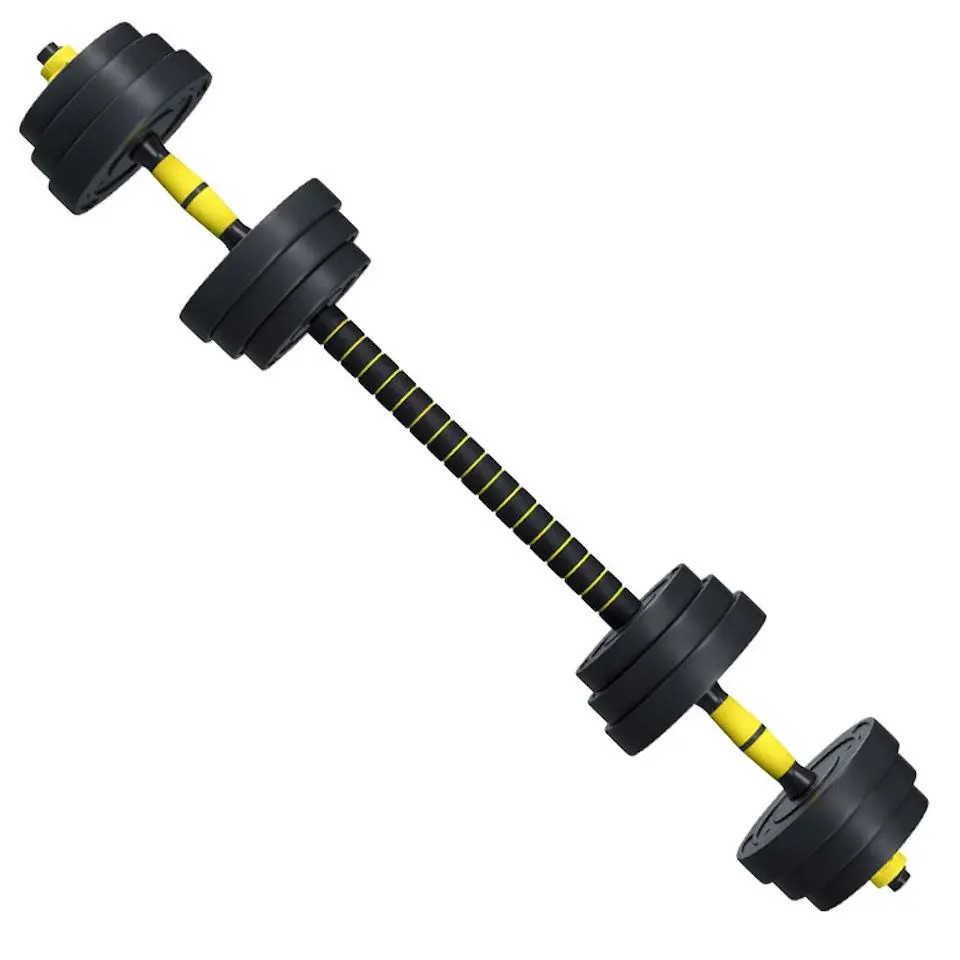 Гантели-штанга 2в1 FitTronic FG30 30kg (Black/Yellow)