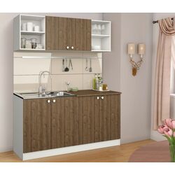 Кухня Haaus Sena 1.6м (White/Bronze Oak)