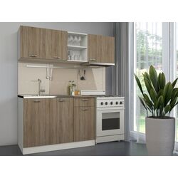 Кухня Haaus Kara 1.8м (White/Dark Sonoma Oak)