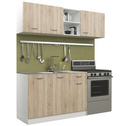 Bucatarie Haaus Kara 1.8m (White/Sonoma Oak) Thumb