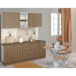 Кухня Haaus Nisa 2.0м (White/Bronze Oak)