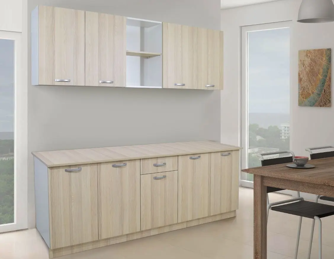 Bucatarie Haaus Nisa 2.0m (White/Elm Light)