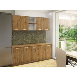 Bucatarie Haaus Nisa 2.0m (White/Wotan Oak)