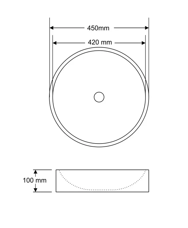 Умывальник Montebella 455х455 со смесителем Panda