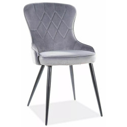 Стул Signal Lotus Velvet (Black/Gray)