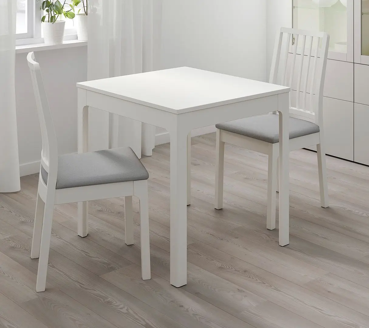 Set scaune Ikea Ekedalen/Orrsta 2buc (Alb/Gri)