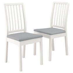 Set scaune Ikea Ekedalen/Orrsta 2buc (Alb/Gri) Thumb