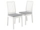 Set scaune Ikea Ekedalen/Orrsta 2buc (Alb/Gri)