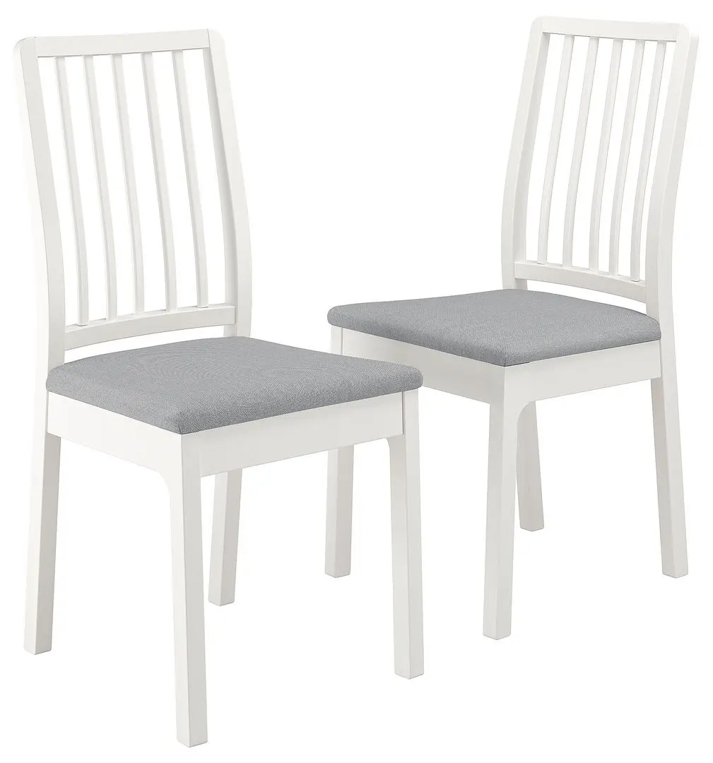 Set scaune Ikea Ekedalen/Orrsta 2buc (Alb/Gri) - 2
