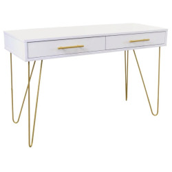 Masa auxiliara DP Mia cu sertar (White/Gold) Thumb