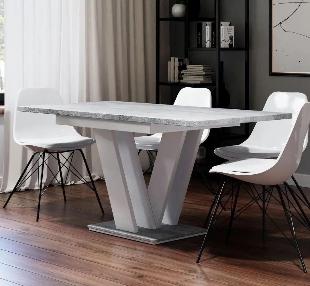 Masa extensibila Prospero Masiv (White/Stone)