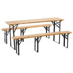 Set mobilier de gradina GardenLine MEB2745 (Wood/Black) Thumb