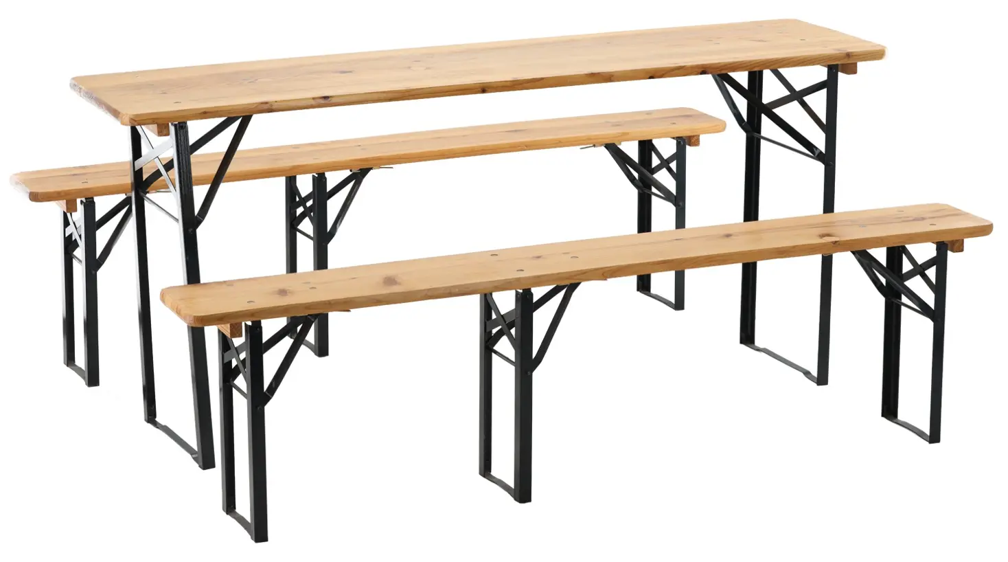 Set mobilier de gradina GardenLine MEB2745 (Wood/Black) - 2