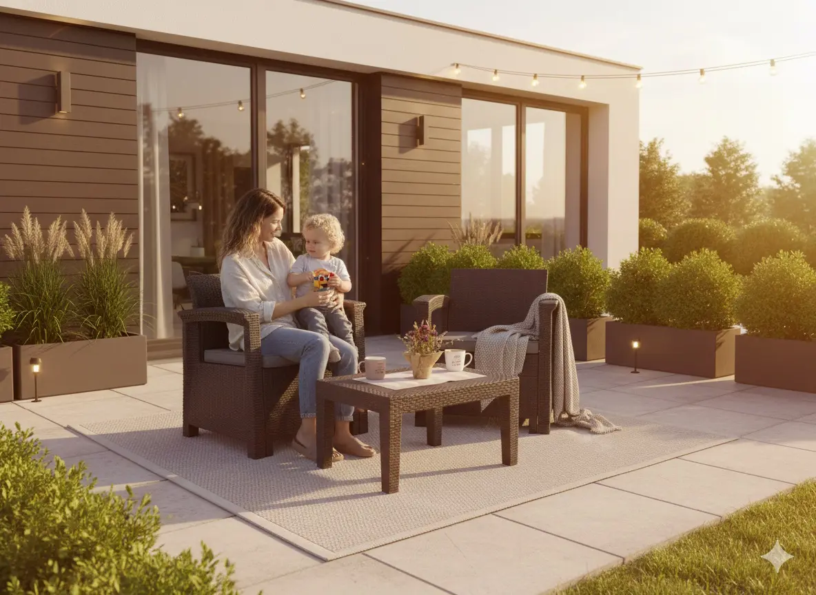 Комплект садовой мебели GardenLine ZUM0852 (Anthracite) - 8