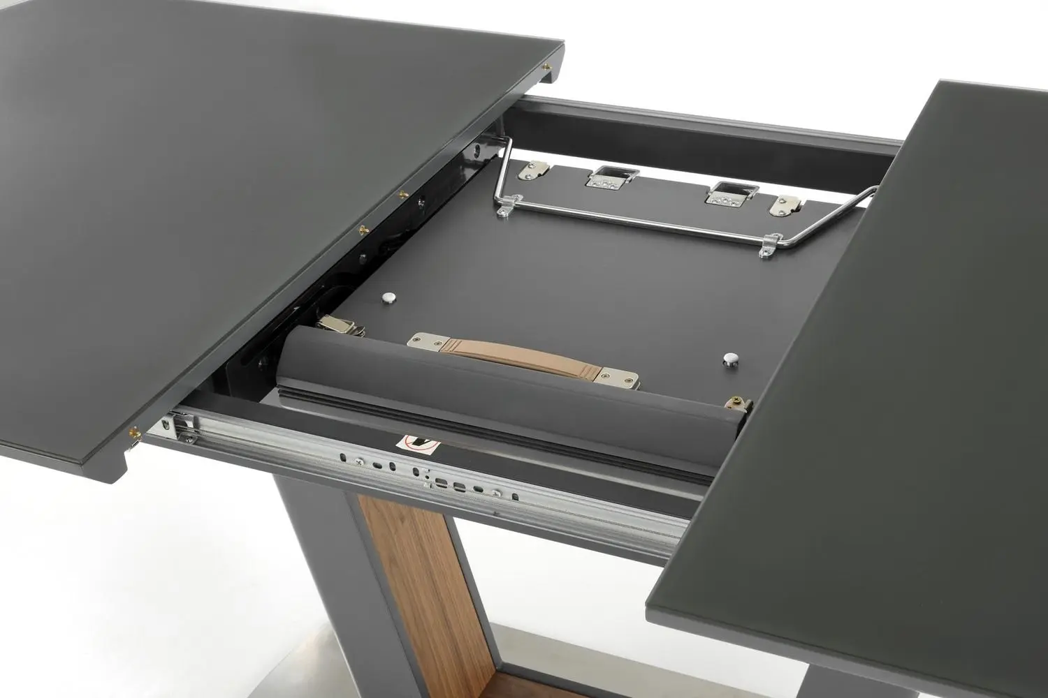 Masa extensibila Halmar Bilotti (Anthracite Matt/Walnut)