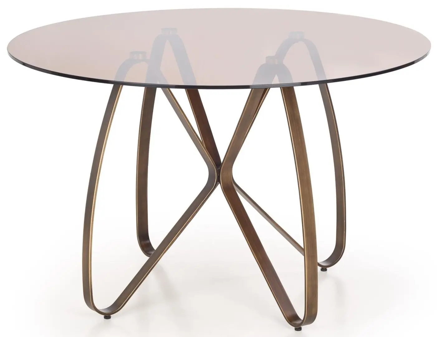 Masa Halmar Lungo (Brown/Antique Gold)