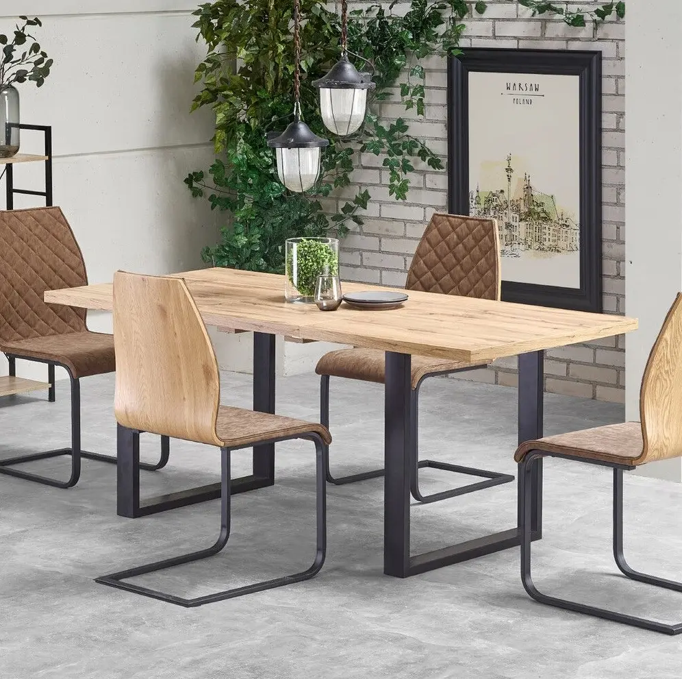 Masa extensibila Halmar Venom 135x85 (Wotan Oak/Black)